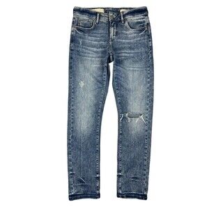 Pilcro and the Letterpress Women's Slim Boyfriend Jeans  26  Distressed Denim